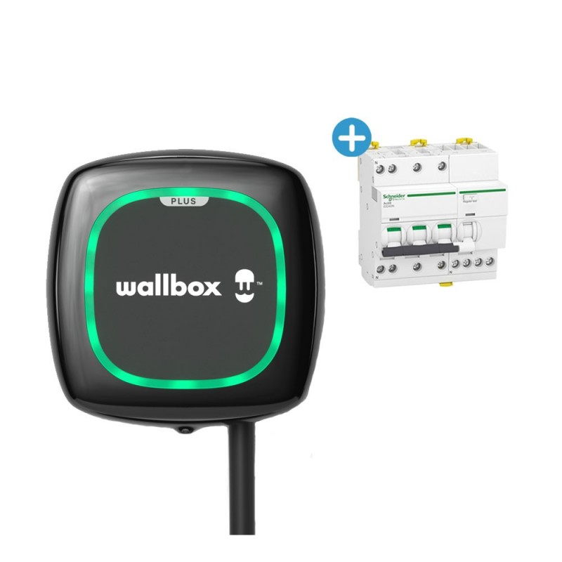 WALLBOX Borne de recharge Pulsar Plus - câble attaché 5m Type 2